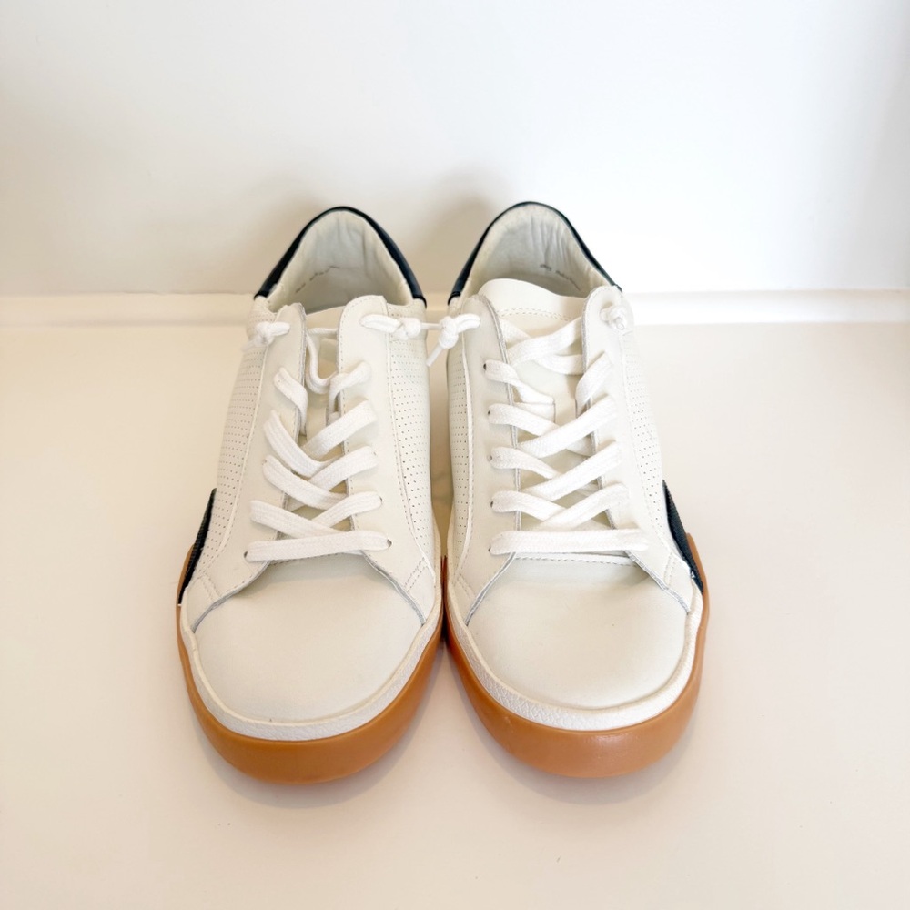Dolce Vita Cream and Silver Sneakers - Picture 2 of 8
